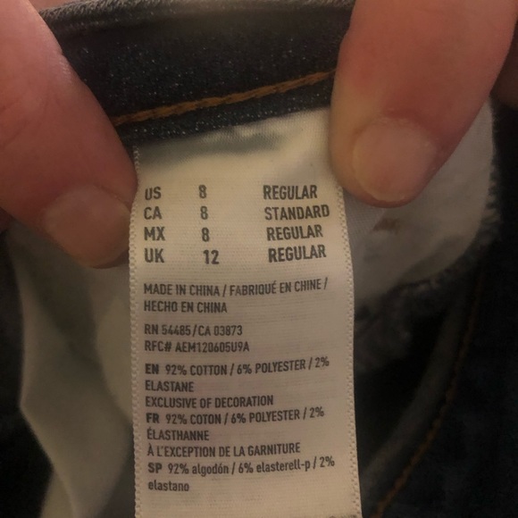 American Eagle stretch ripped skinny jeans size 8. Practically brand new - Picture 4 of 4